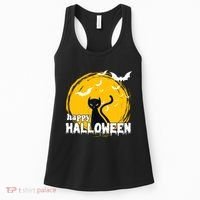 Happy Halloween Black Cat Spooky Women's Tank Top thumb 0