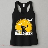 Happy Halloween Black Cat Spooky Women's Tank Top thumb 3