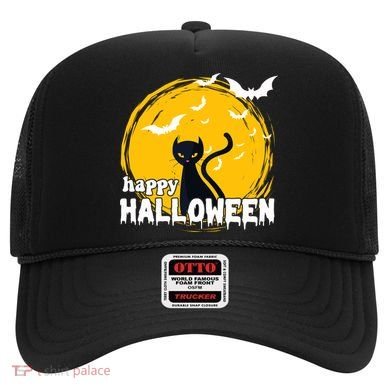 Happy Halloween Black Cat Spooky Hat