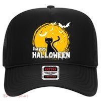 Happy Halloween Black Cat Spooky Hat thumb 0