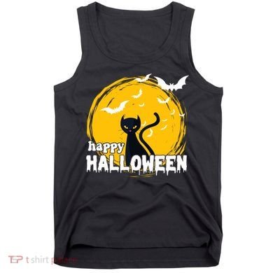 Happy Halloween Black Cat Spooky Tank Top