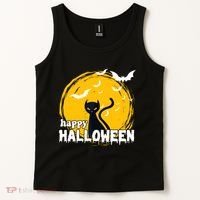 Happy Halloween Black Cat Spooky Tank Top thumb 2