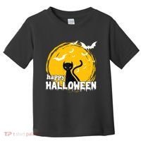 Happy Halloween Black Cat Spooky Toddler T-Shirt thumb 0