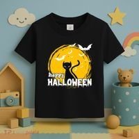 Happy Halloween Black Cat Spooky Toddler T-Shirt thumb 3