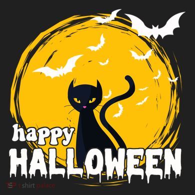 Happy Halloween Black Cat Spooky Kids Long Sleeve Plaid Pajama Set