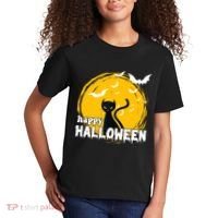 Happy Halloween Black Cat Spooky Kids T-Shirt thumb 2