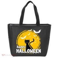 Happy Halloween Black Cat Spooky Tote Bag thumb 0