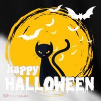 Happy Halloween Black Cat Spooky Toddler Fine Jersey T-Shirt thumb 2