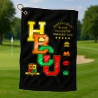 Hbcu Historically Black Colleges Universities Golf Towel thumb 1