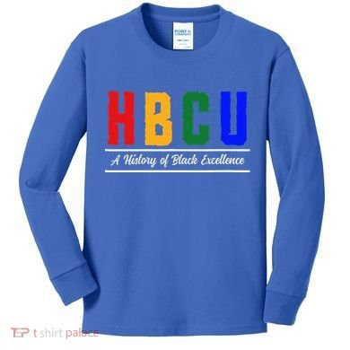 HBCU Historical Black College HBCU Kids Long Sleeve Shirt