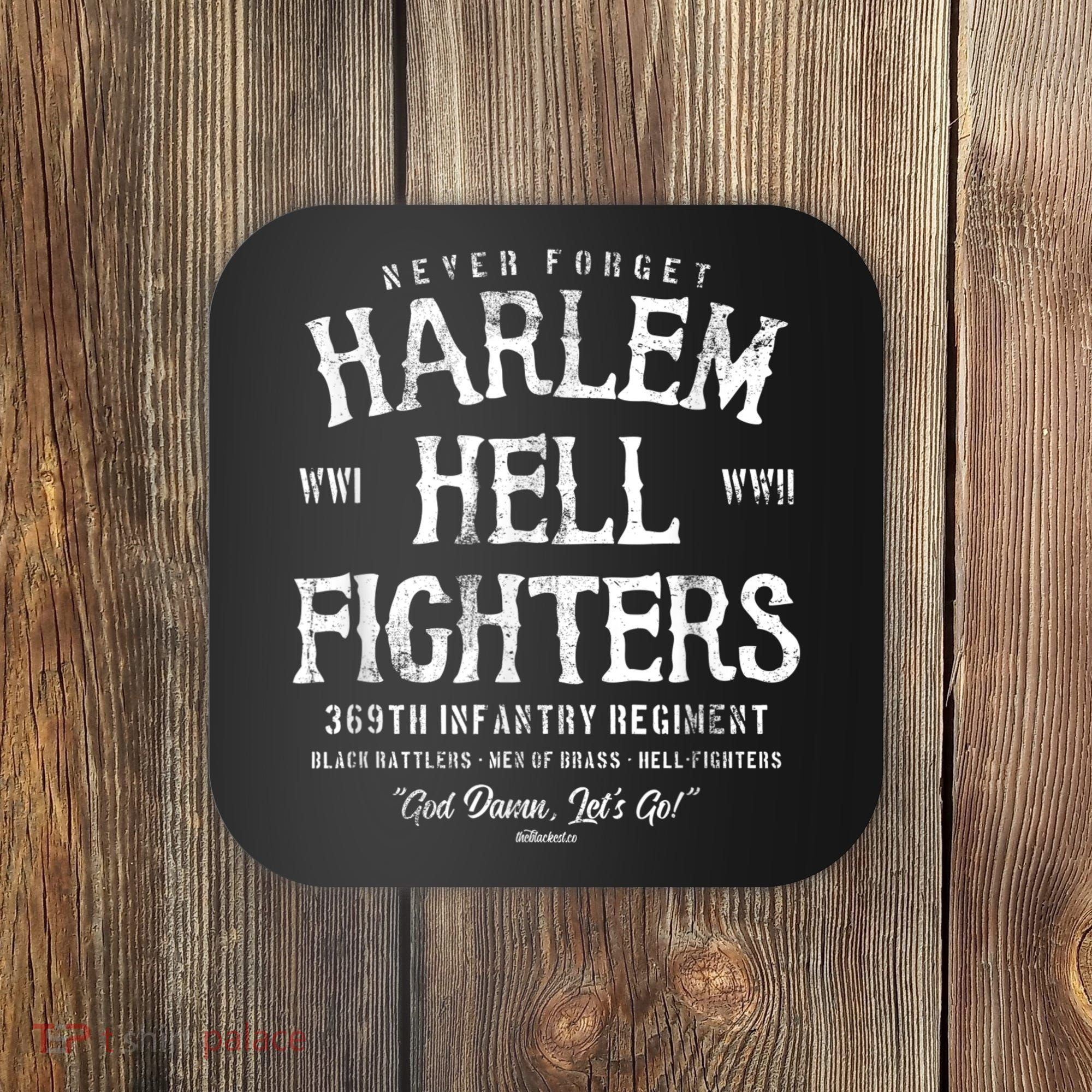 Harlem Hellfighters Black Military History Soldiers WWI WWII Coaster