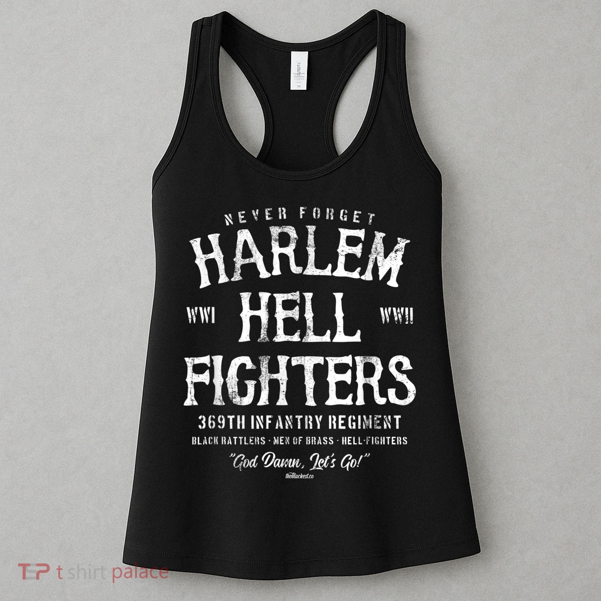Harlem Hellfighters Black Military History Soldiers WWI WWII Women's Tank Top