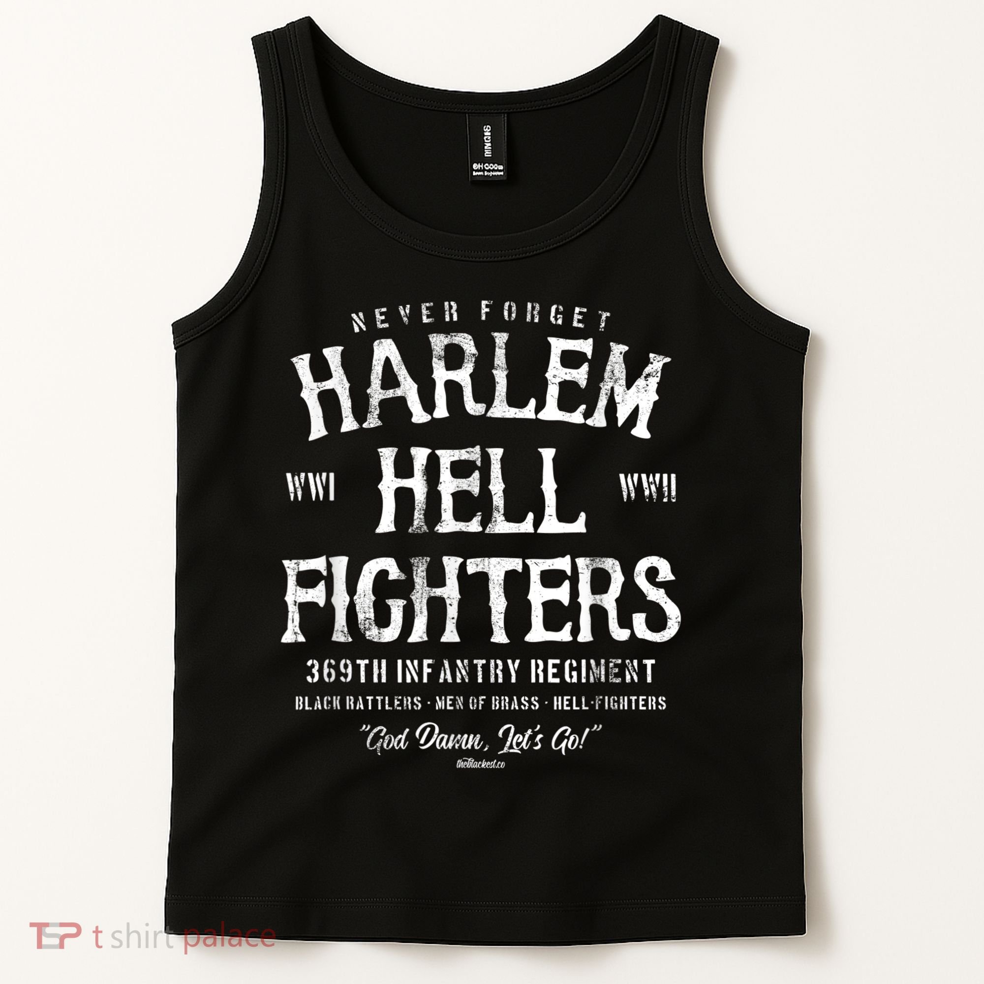 Harlem Hellfighters Black Military History Soldiers WWI WWII Tank Top