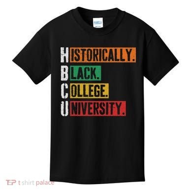 Hbcu Historically Black College Black History Kids T-Shirt
