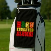 Hbcu Historically Black College Educated Alumni Cool Gift Golf Towel thumb 2
