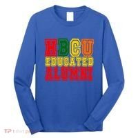 Hbcu Historically Black College Educated Alumni Cool Gift Long Sleeve Shirt thumb 0