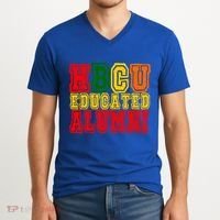 Hbcu Historically Black College Educated Alumni Cool Gift V-Neck T-Shirt thumb 2