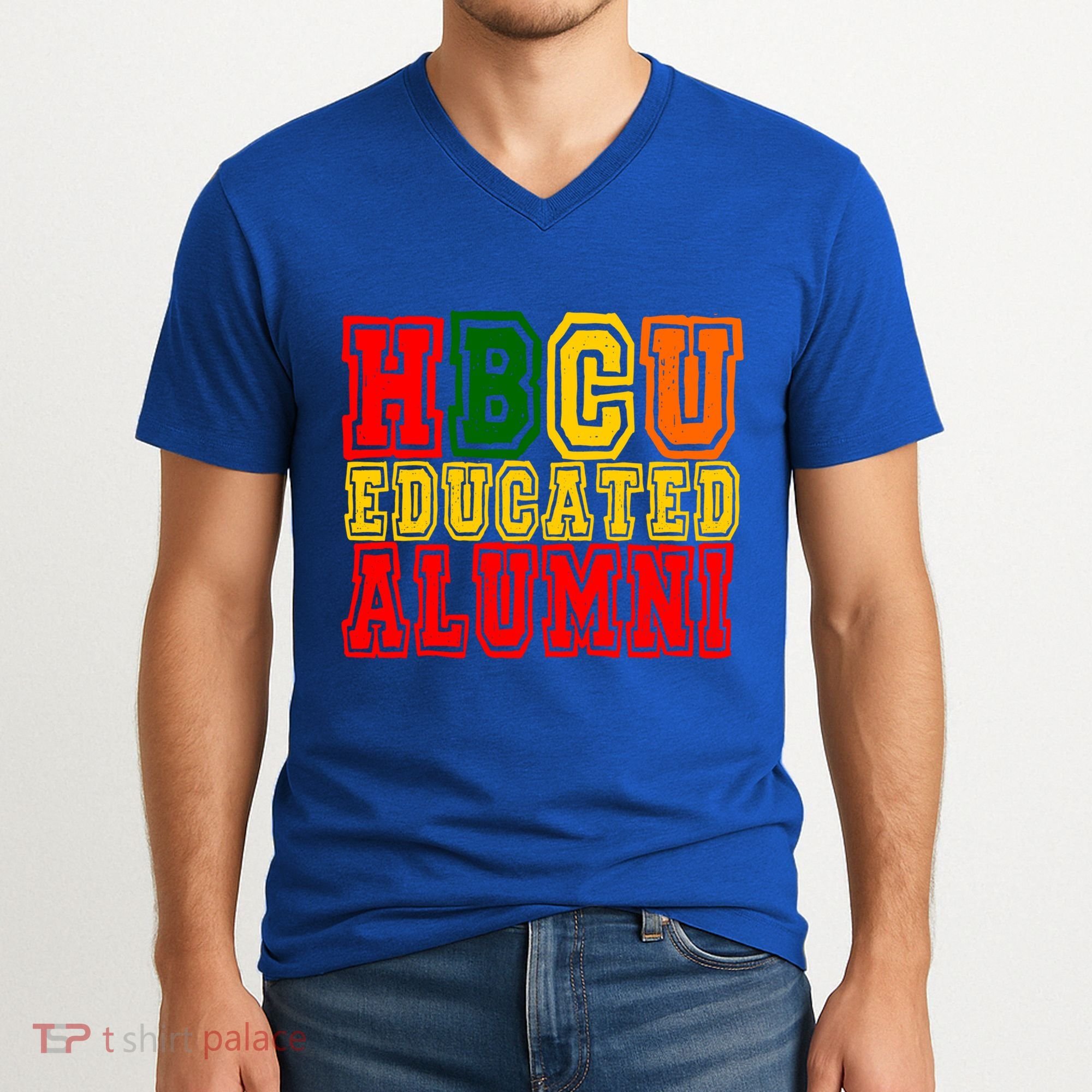 Hbcu Historically Black College Educated Alumni Cool Gift V-Neck T-Shirt