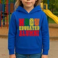 Hbcu Historically Black College Educated Alumni Cool Gift Kids Hoodie thumb 3