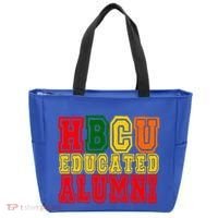 Hbcu Historically Black College Educated Alumni Cool Gift Tote Bag thumb 0