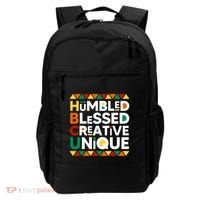 Hbcu Humbled Blessed Creative Unique Historical Black Backpack thumb 0