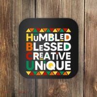 Hbcu Humbled Blessed Creative Unique Historical Black Coaster thumb 0