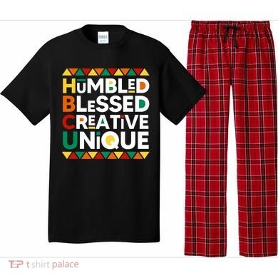 Hbcu Humbled Blessed Creative Unique Historical Black Pajama Set