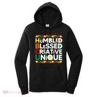 Hbcu Humbled Blessed Creative Unique Historical Black Women's Hoodie thumb 0