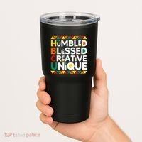 Hbcu Humbled Blessed Creative Unique Historical Black Tumbler thumb 2