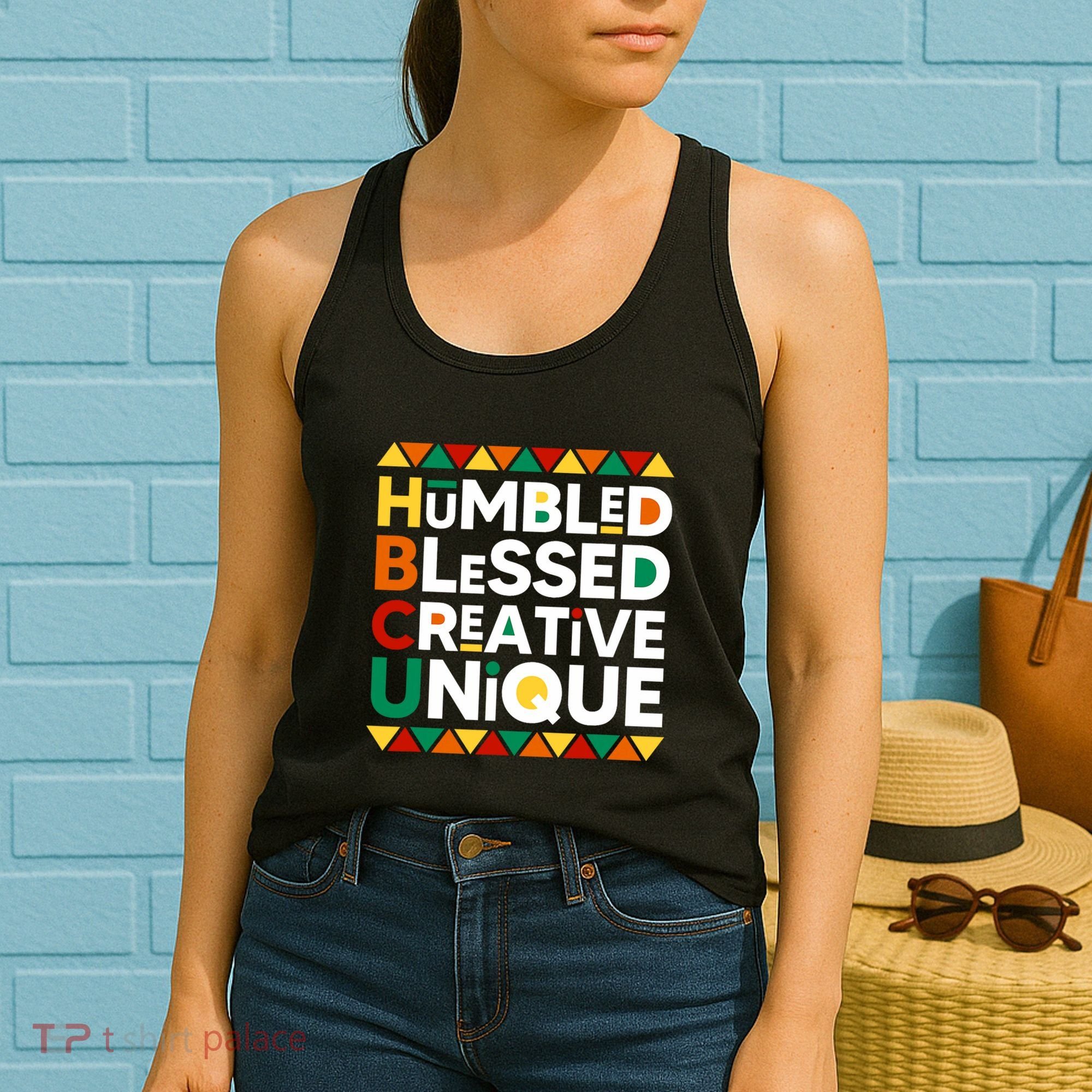 Hbcu Humbled Blessed Creative Unique Historical Black Women's Tank Top