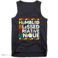 Hbcu Humbled Blessed Creative Unique Historical Black Tank Top thumb 0