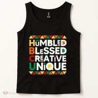 Hbcu Humbled Blessed Creative Unique Historical Black Tank Top thumb 2