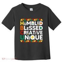 Hbcu Humbled Blessed Creative Unique Historical Black Toddler T-Shirt thumb 0