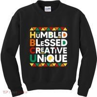Hbcu Humbled Blessed Creative Unique Historical Black Kids Sweatshirt thumb 0