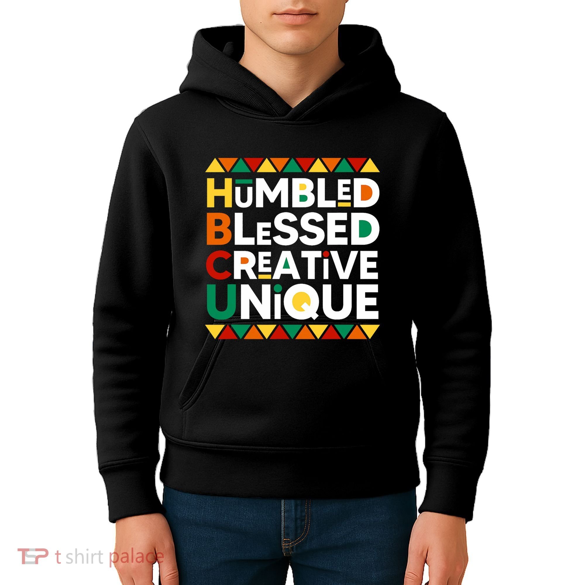Hbcu Humbled Blessed Creative Unique Historical Black Kids Hoodie