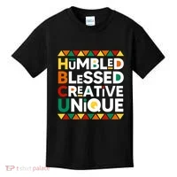 Hbcu Humbled Blessed Creative Unique Historical Black Kids T-Shirt thumb 0
