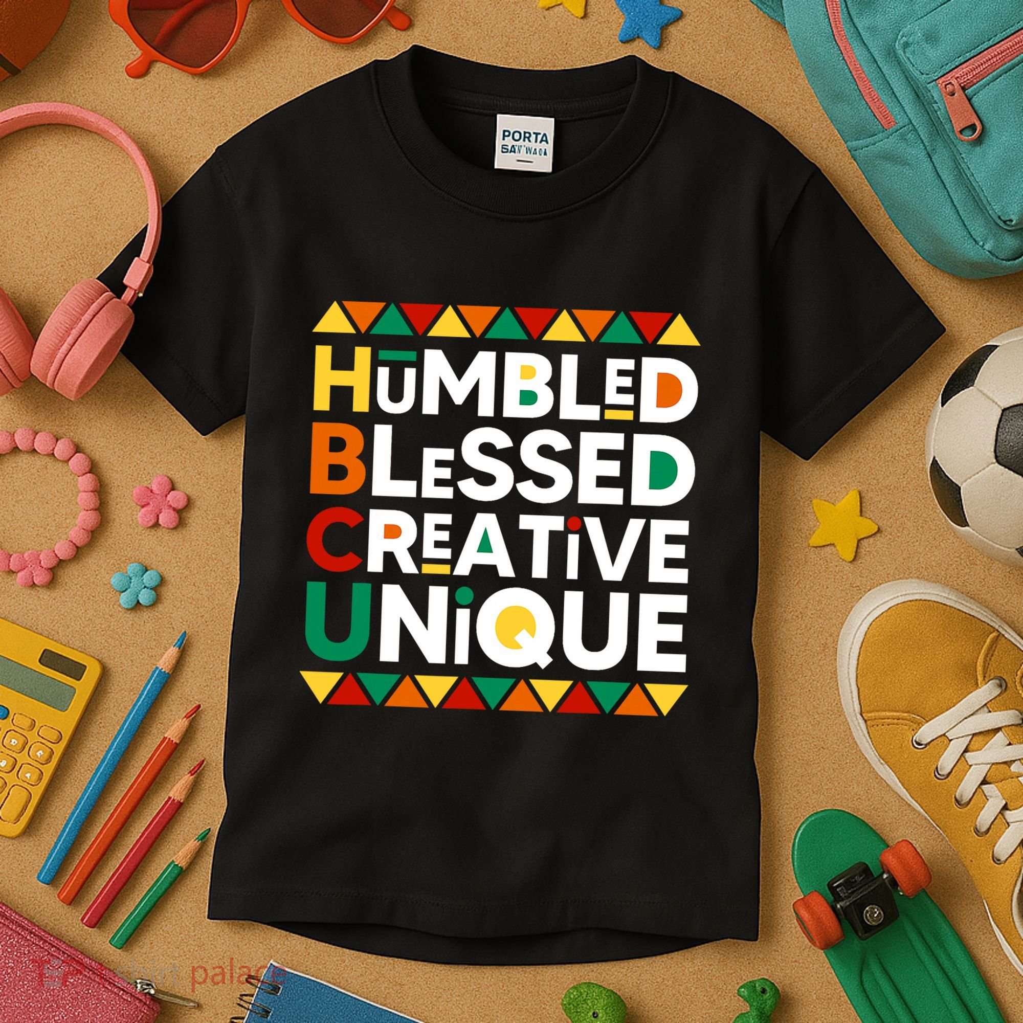 Hbcu Humbled Blessed Creative Unique Historical Black Kids T-Shirt