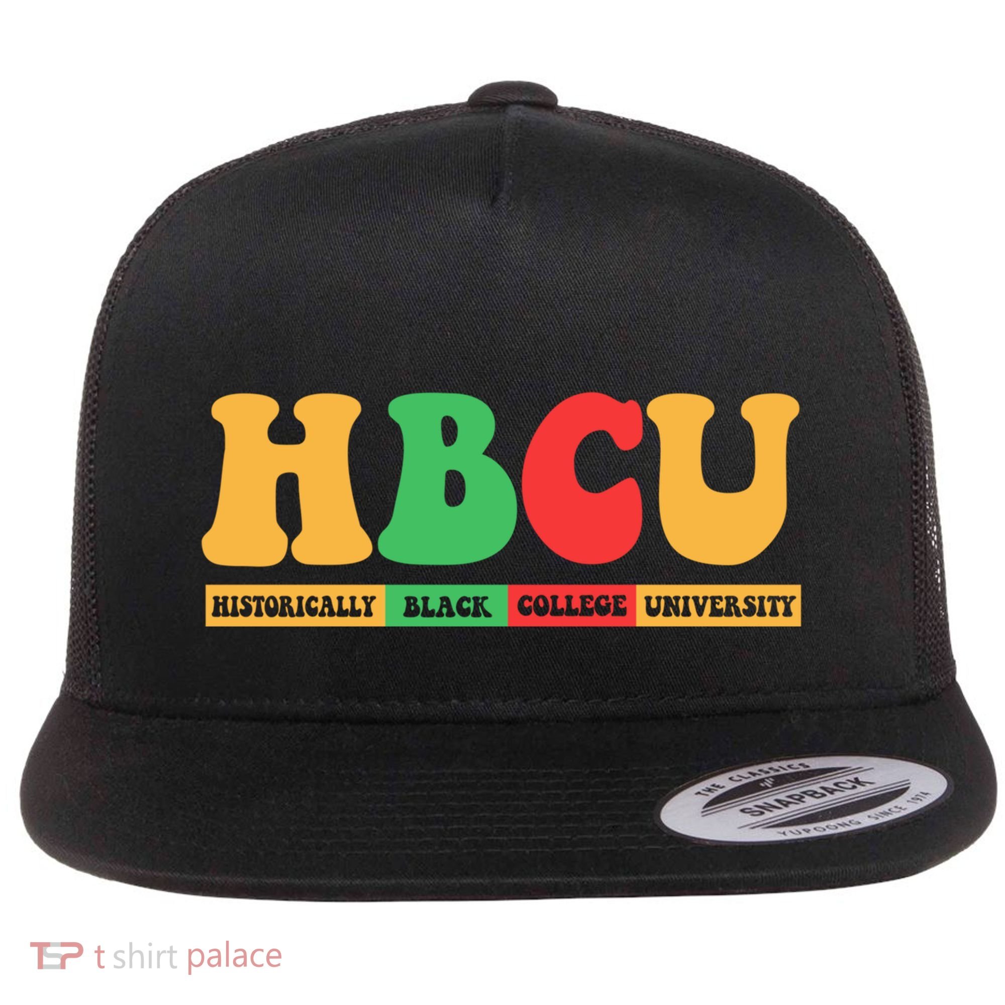 Hbcu Historically Black College University Black History Gift Flat Bill Trucker Hat