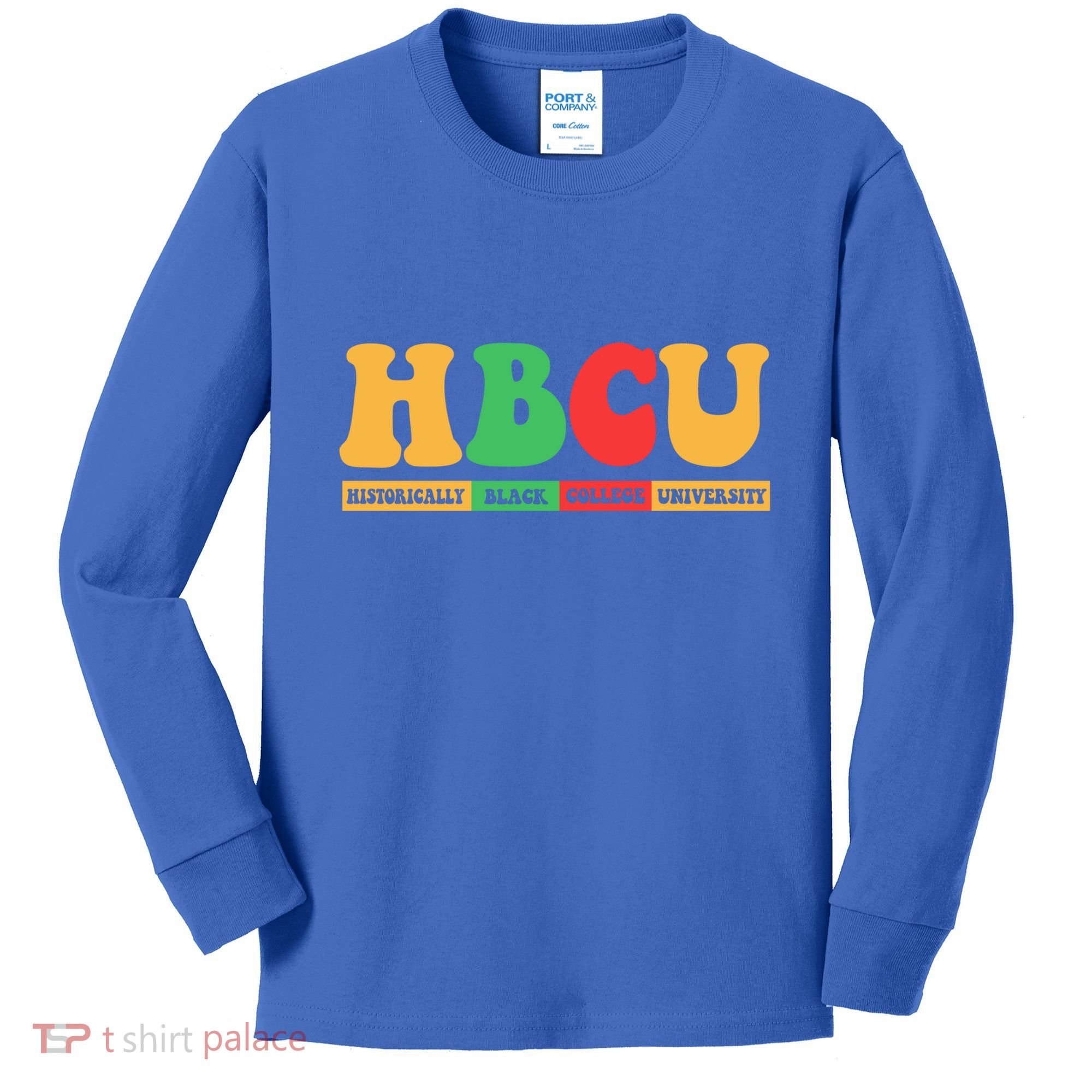 Hbcu Historically Black College University Black History Gift Kids Long Sleeve Shirt