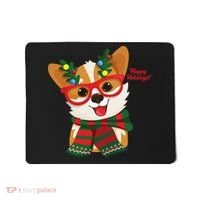 Happy Holidays Cute Corgi Dog Lover Mousepad thumb 0