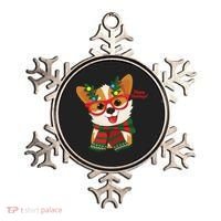 Happy Holidays Cute Corgi Dog Lover Ornament thumb 0