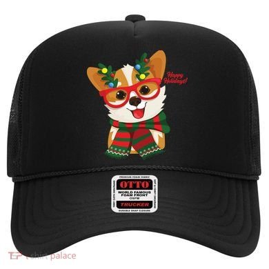 Happy Holidays Cute Corgi Dog Lover Hat