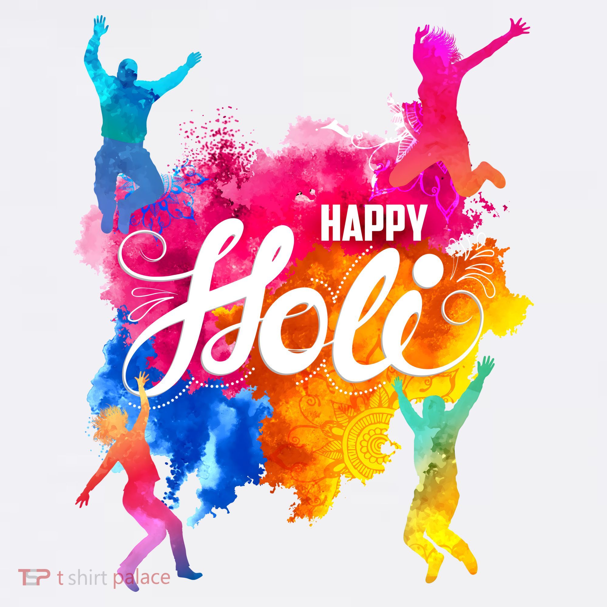 Happy Holi Celebrate South Asian Indian Hindu Festival T-Shirt