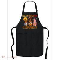 Happy Hallothanksmas Cute Gnomes Fall Halloween Apron thumb 0
