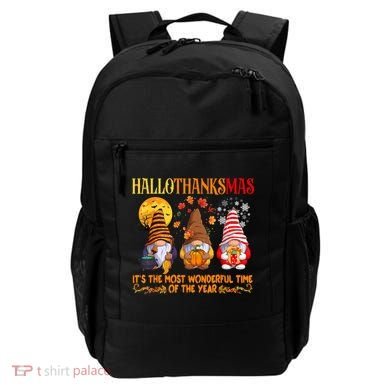 Happy Hallothanksmas Cute Gnomes Fall Halloween Backpack