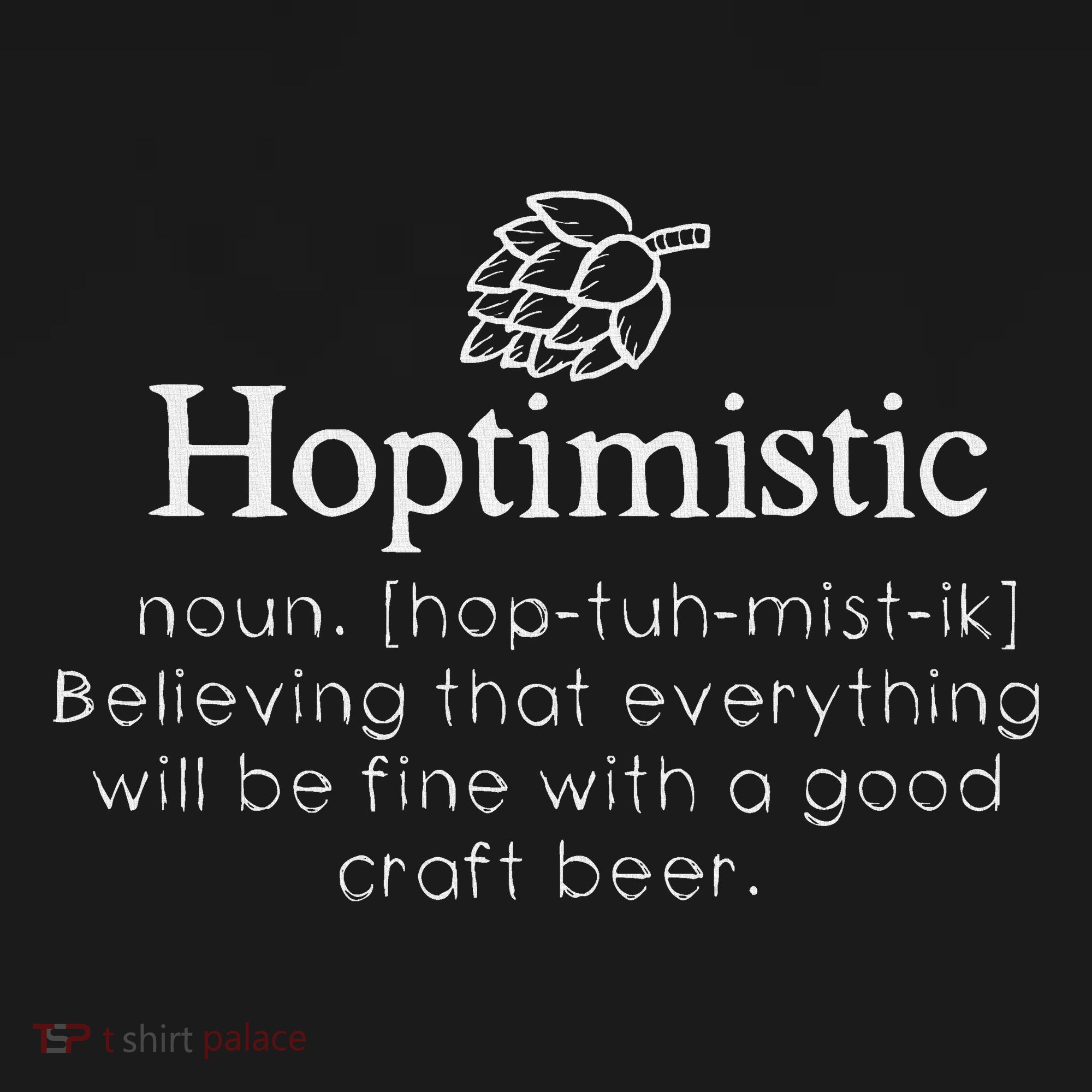 Hoptimistic Hops Craft Beer Lover Gift Homebrew Brewery Apron