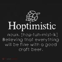 Hoptimistic Hops Craft Beer Lover Gift Homebrew Brewery Mousepad thumb 1