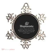 Hoptimistic Hops Craft Beer Lover Gift Homebrew Brewery Ornament thumb 0