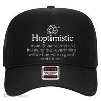 Hoptimistic Hops Craft Beer Lover Gift Homebrew Brewery Hat thumb 0
