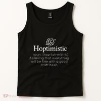 Hoptimistic Hops Craft Beer Lover Gift Homebrew Brewery Tank Top thumb 2